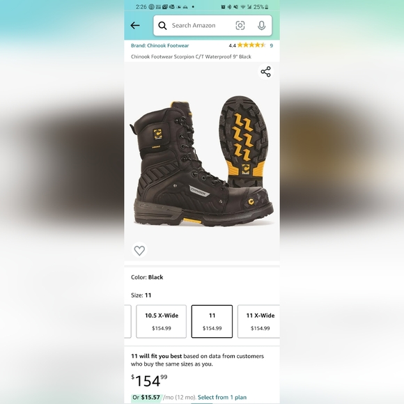 Chinook Composite Toe Work Boots - Picture 9 of 9